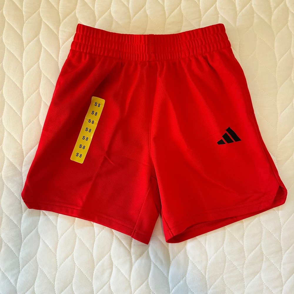 Adidas Athletic Shorts Size 8 Red New With Tag